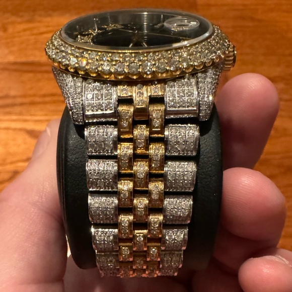 SOLD!! Rolex 18K Datejust Oyster Perpetual Black Dial 36mm Watch Two Tone VS1 - Picture 10 of 14